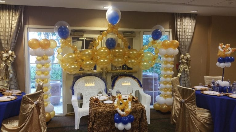 Baby Shower for Prince Themed 1st Birthday