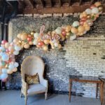 balloon decorations services Neutral Organic Balloon Decor Love Display in Oxford Exchange