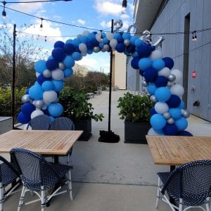 2021 new year balloon decor arch for Library in st petersburg scaled