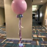 Pastel Balloon Decor Helium round with decorative ribbon decor