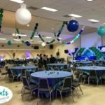 event decorators Baby Shower at ICC event with balloon ceiling decorations
