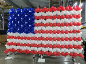 American Flag Balloon Artwork