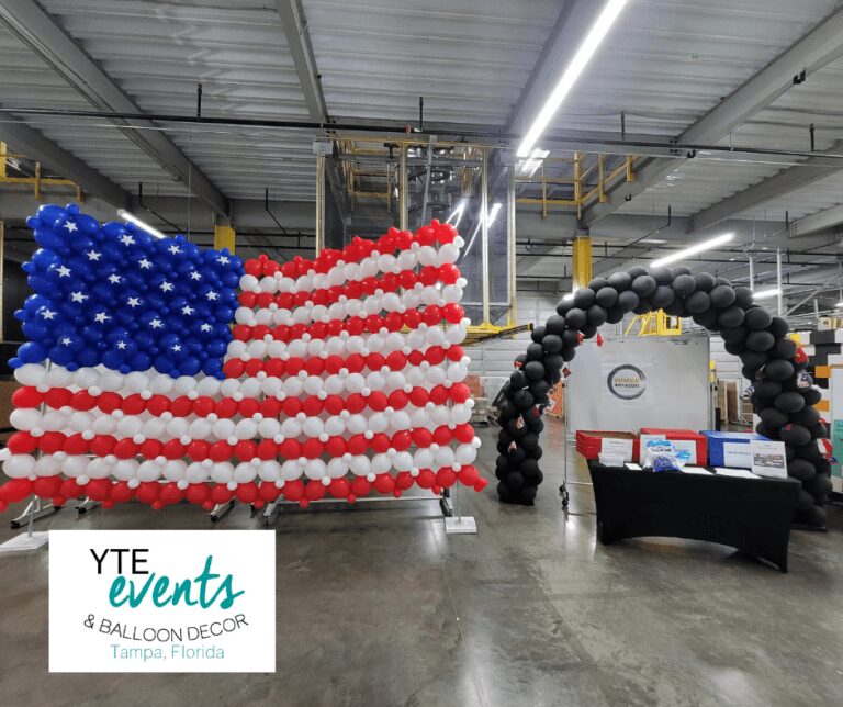 To Remember Those Who Sacrificed – Memorial Day Balloon Wall and Archway