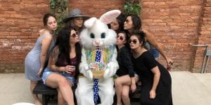 Armature Works Tampa Easter Bunny Kisses from the Ladies
