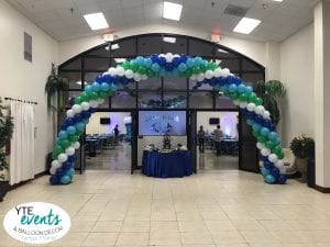 Baby Shower entrance arch at ICC Tampa