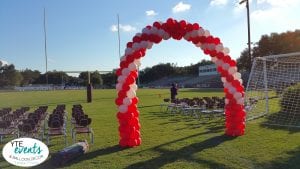 Balloon Arch for school homecoming event