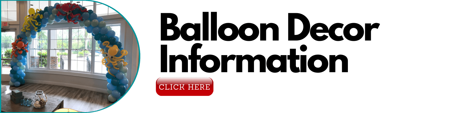 Balloon Decor Contact Information Page Button For Yte Events And Balloon Decor