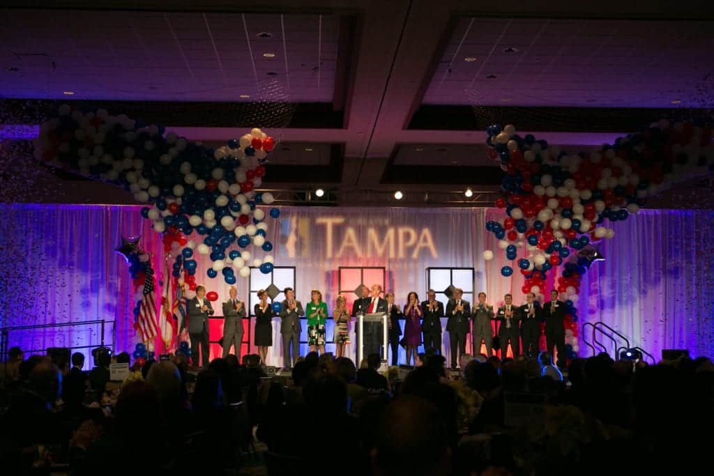 Balloon Drop for Chamber of Commerce Tampa Florida