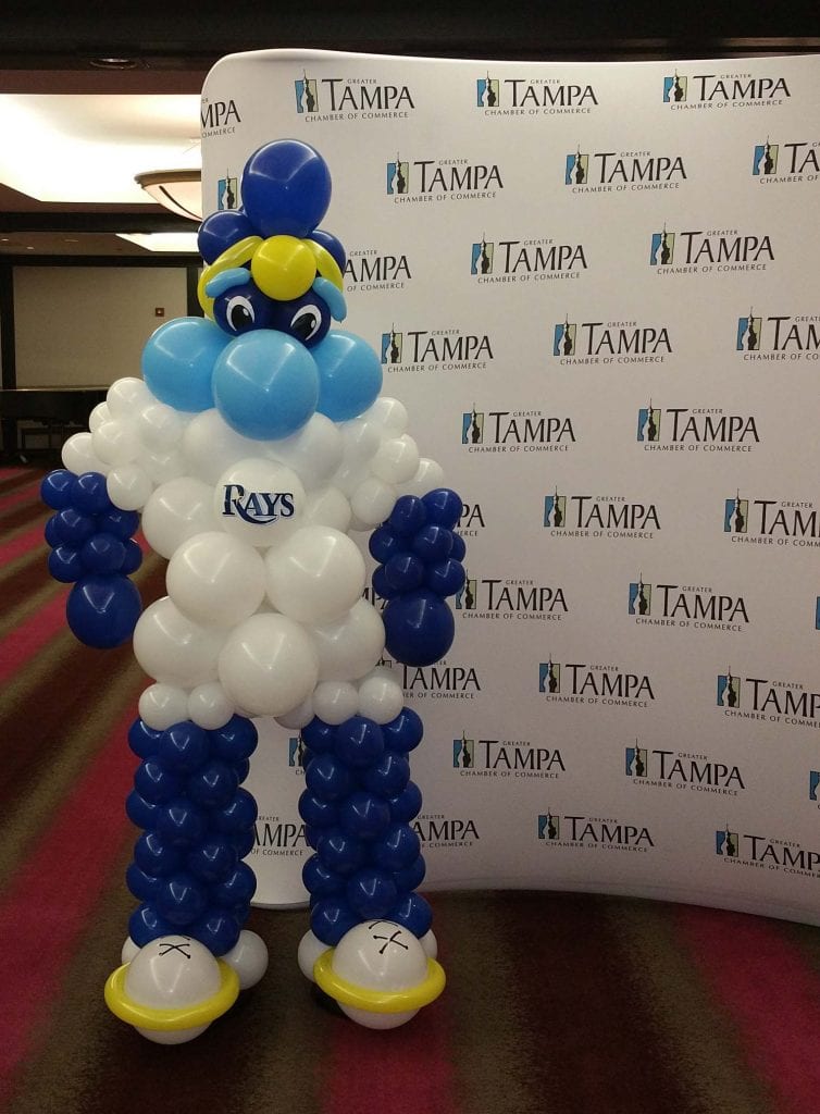 Tampa Bay Rays Mascot Balloon Sculpture