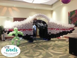 Balloon Space ship for homecoming event tunnel