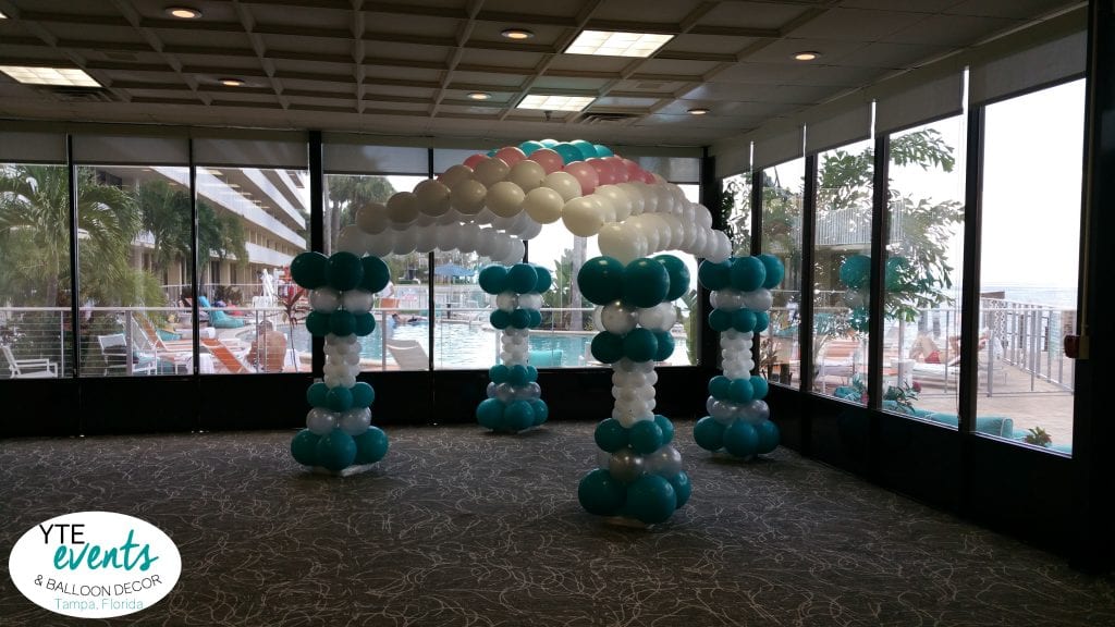 Balloon canopy for event