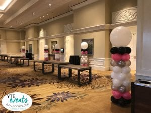 Balloon columns for sprint event in Orlando Florida