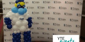 Balloon sculpture of Raymond of the Tampa Bay Rays for the Chamber of Commerce