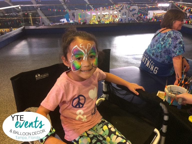 Butterfly Face Paint from Lightning Carnival