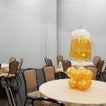 Beer Centerpiece baloon Decoration with foil