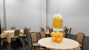 Beer Centerpiece baloon Decoration with foil
