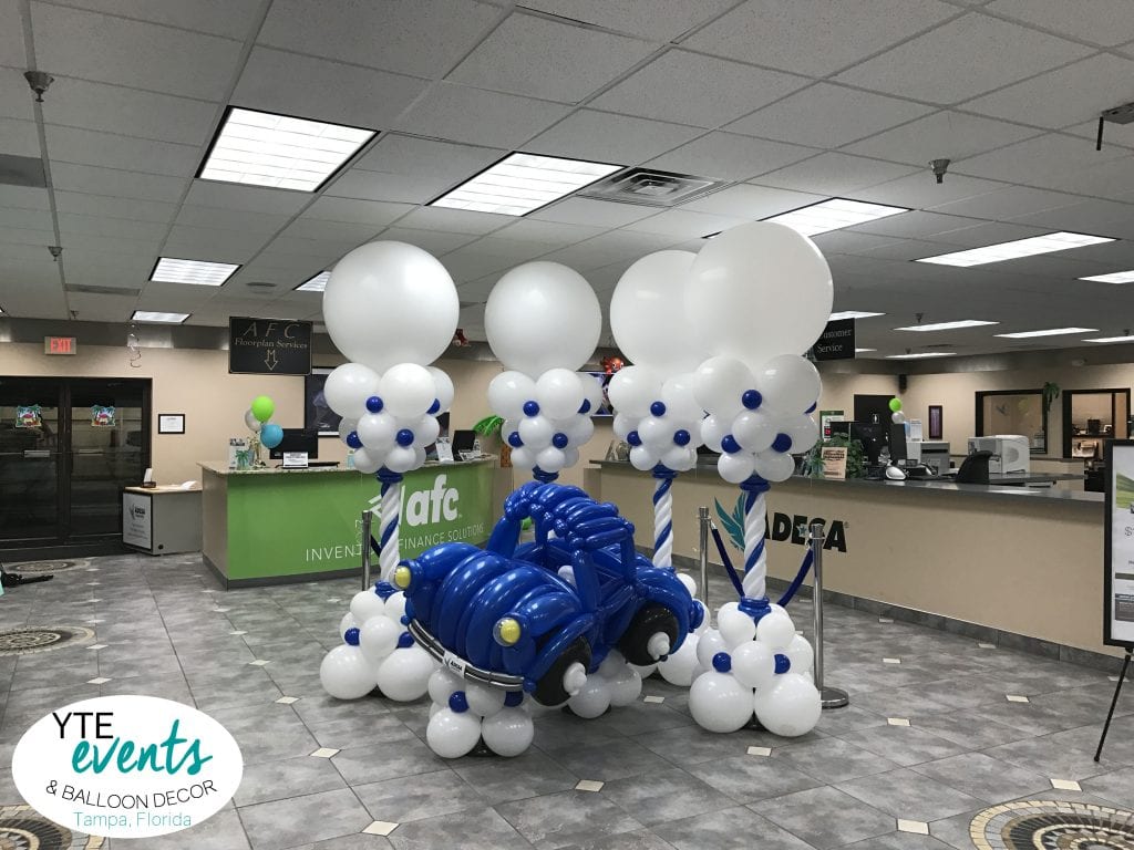 Car Balloon Sculpture delivery for car auction