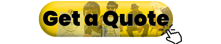 A vibrant yellow button with a shiny finish and bold black text reading "Get a Quote."