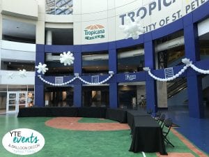 Christmas in July for Tampa Bay Rays Snowflake decorations 2016