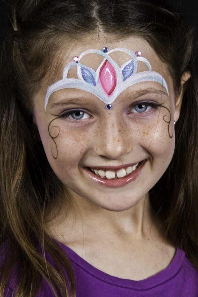 Crown Pearl face paint image