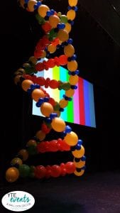 DNA strand balloon decor sculpture decoration for event