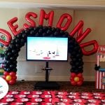Desmond mickey birthday party balloon arch