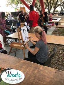 Drawing Caricature art for an event