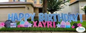 Extra Large Letters Happy birthday blue glitter birthday party  scaled