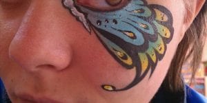 Face Painting Butterfly Design