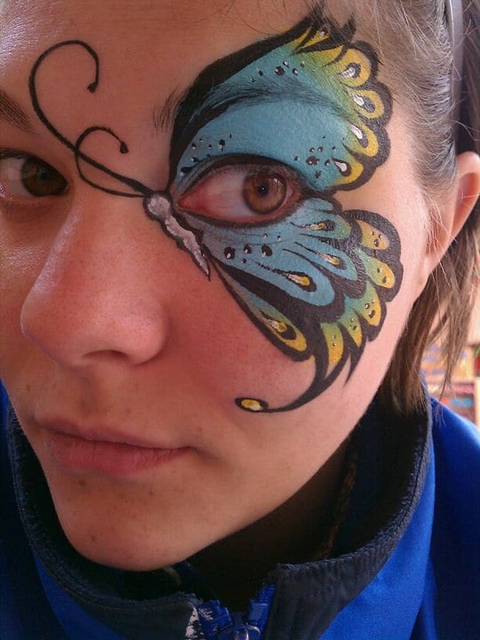 Face Painting Butterfly Design