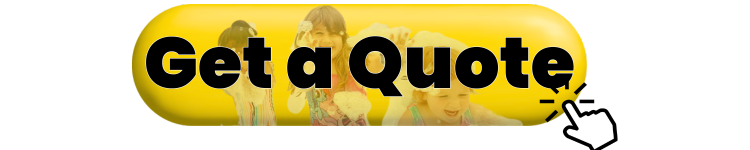A vibrant yellow button with a shiny finish and bold black text reading "Get a Quote."