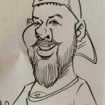 Forest Hills Tampa Caricature Artist sketch scaled
