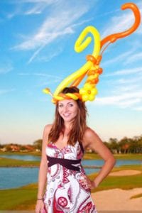 Fox Hollow Lauren Balloon Girl YTE Events Balloon Hat Royal Ascot