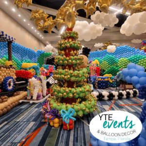 Give kids the world wish tree christmass installation for balloon wonderland 2022