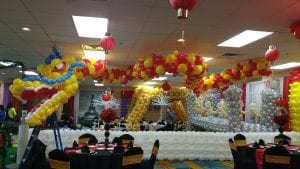 Hanging Dragon Ceiling Balloon Decoration for Corporate Dinner Event