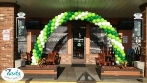 Irish balloon decor arch for pub and st patricks day