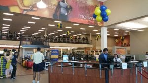 LA Fitness Ceiling Balloon Decorations for Grand Opening
