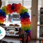 Macys balloon arch for pride parade in st pete