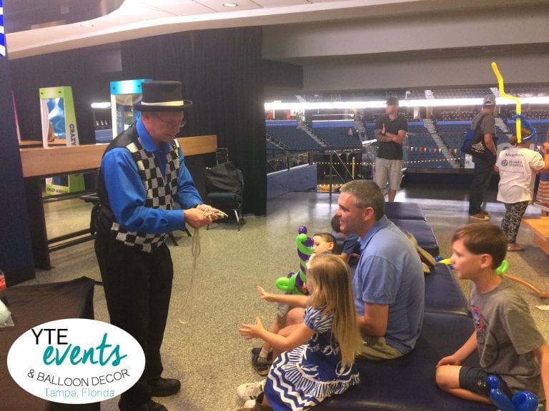Magic Show at Amalie Arena for Lightning Event