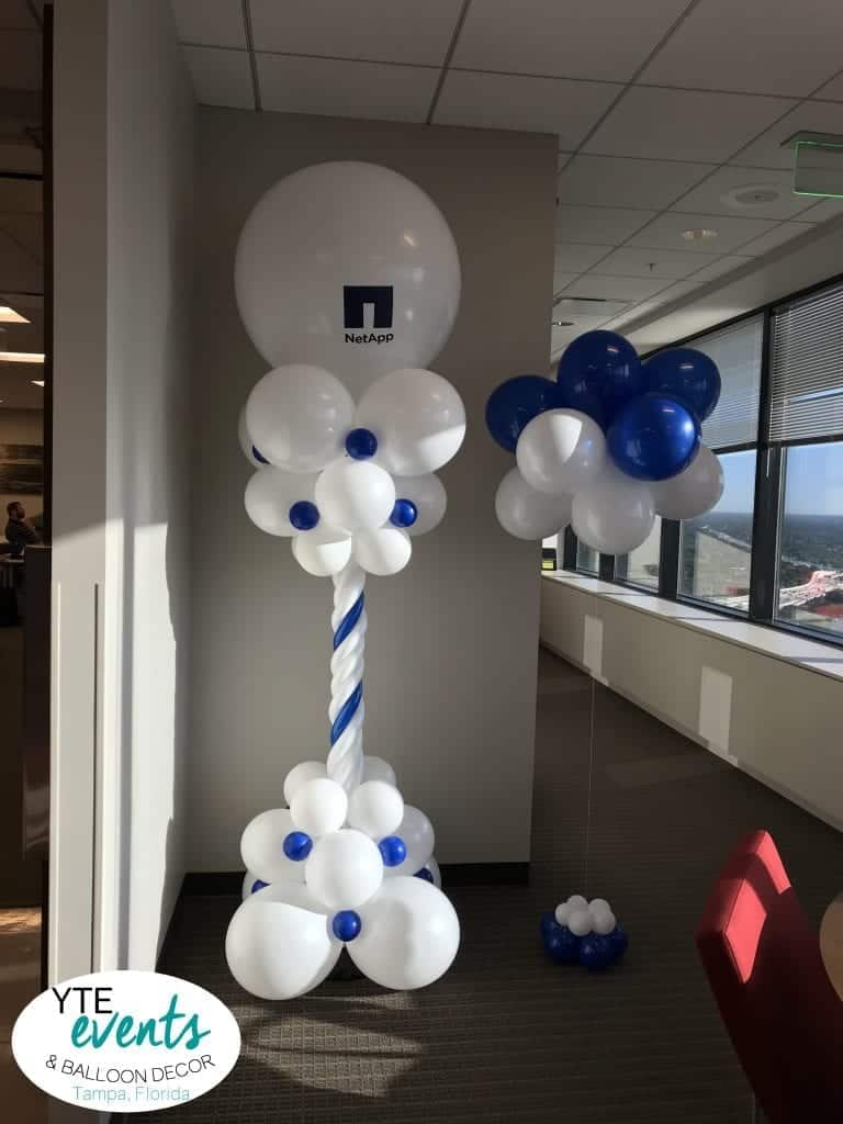 NetApp Balloon Columns for Corporate Offices Downtown Tampa