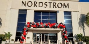 Nordstrom International Mall Tampa Balloon Decor Display on building organic build scaled