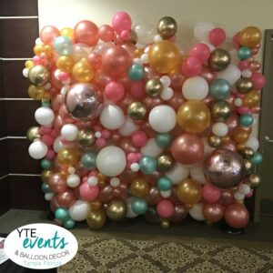 Organic Balloon Wall photo opp for event