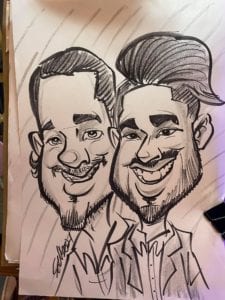 Palmetto Beach Tampa Caricature Artist drawing scaled