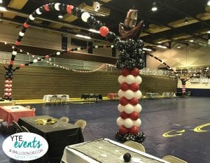 Pirate Balloon Decoration for homecoming dance