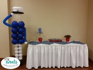 Sailor dance floor decorations and sculpture for prom event