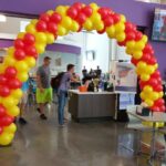 School Lunch room balloon arch