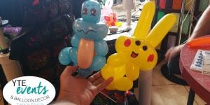 Simple squirtle and pikachu pokemon go figures