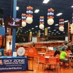 Sky Zone Ceiling Balloon Decor for Grand Opening Event