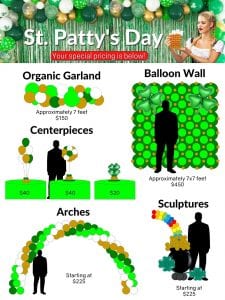 Special Pricing Tampa St Pattys Day Balloon Decorations scaled