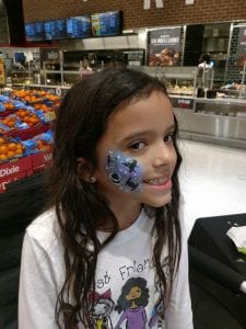 Star Wars theme Event face painting example